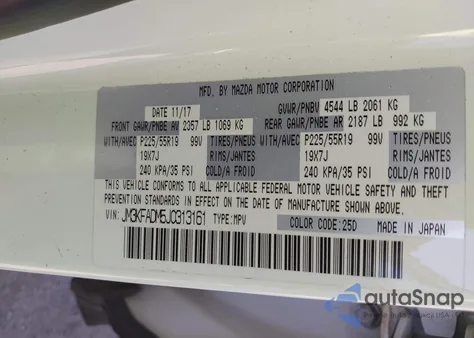 2018 Mazda Cx-5 Grand Touring from USA, damaged, VIN JM3KFADM5J0313161